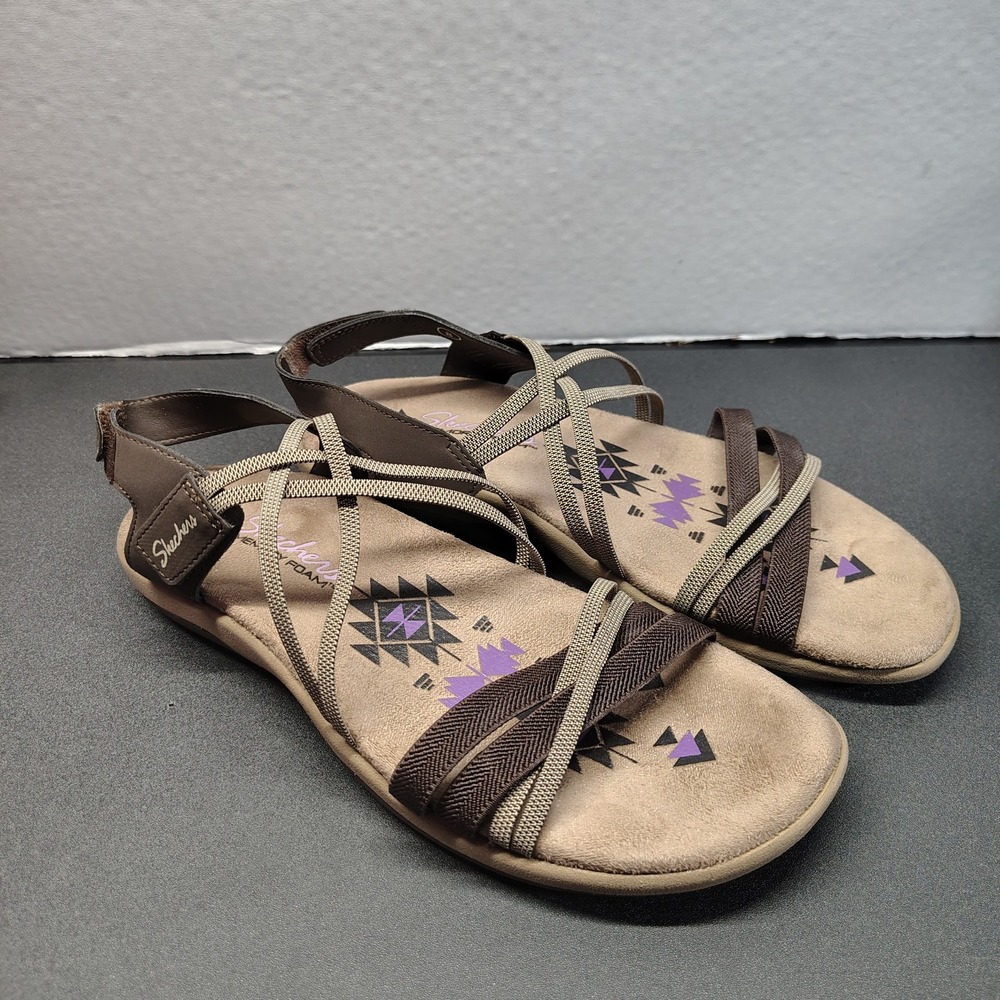 Skechers memory foam woman's sandals sz 8